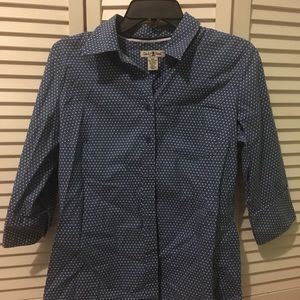 A pretty Duck Head poka dot button down shirt!